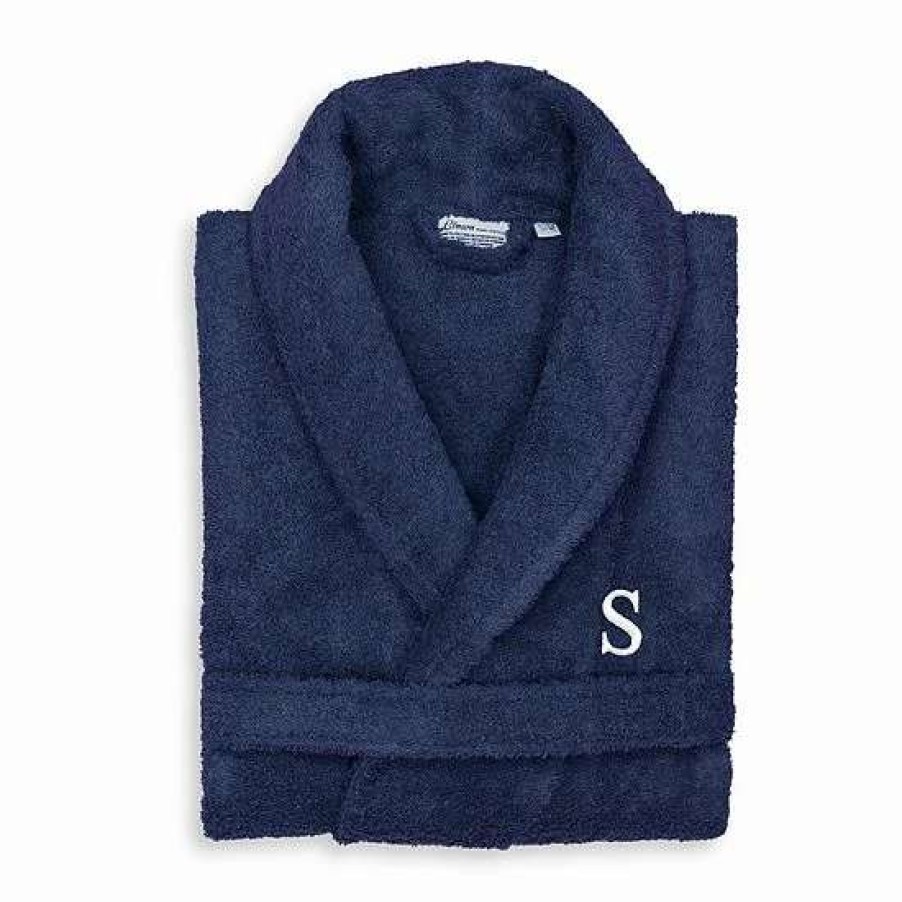 Clothing * | Linum Home Textiles Turkish Cotton Personalized Unisex Terry Bathrobe