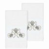 Bed & Bath * | Linum Home Textiles Bella Embellished Hand Towel Tea Rose