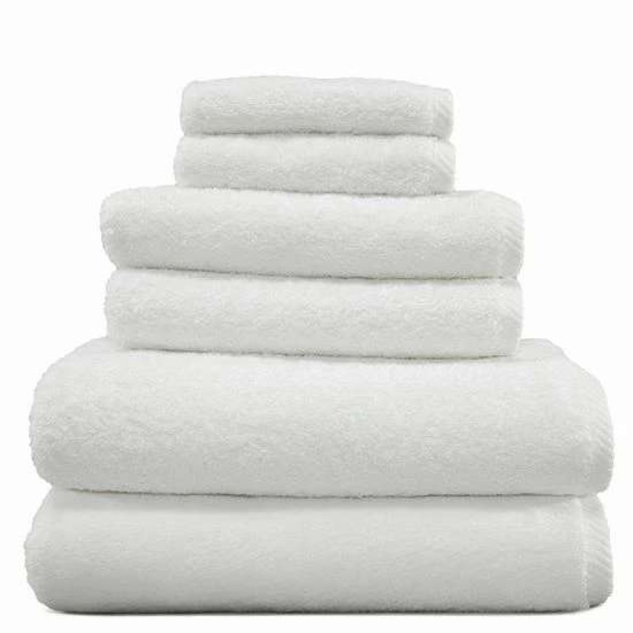 Bed & Bath * | Linum Home Textiles Soft Twist 6-Pc. Bath Towel Set White