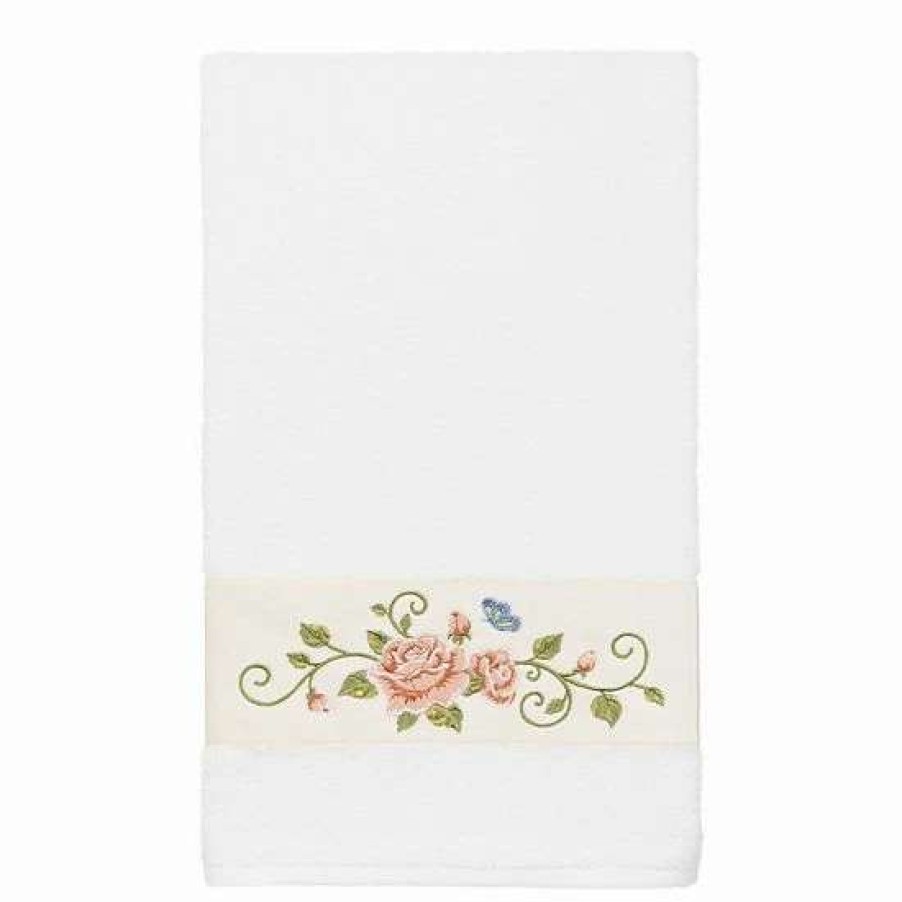 Bed & Bath * | Linum Home Textiles Turkish Cotton Rebecca 3-Piece Embellished Towel Set Cream