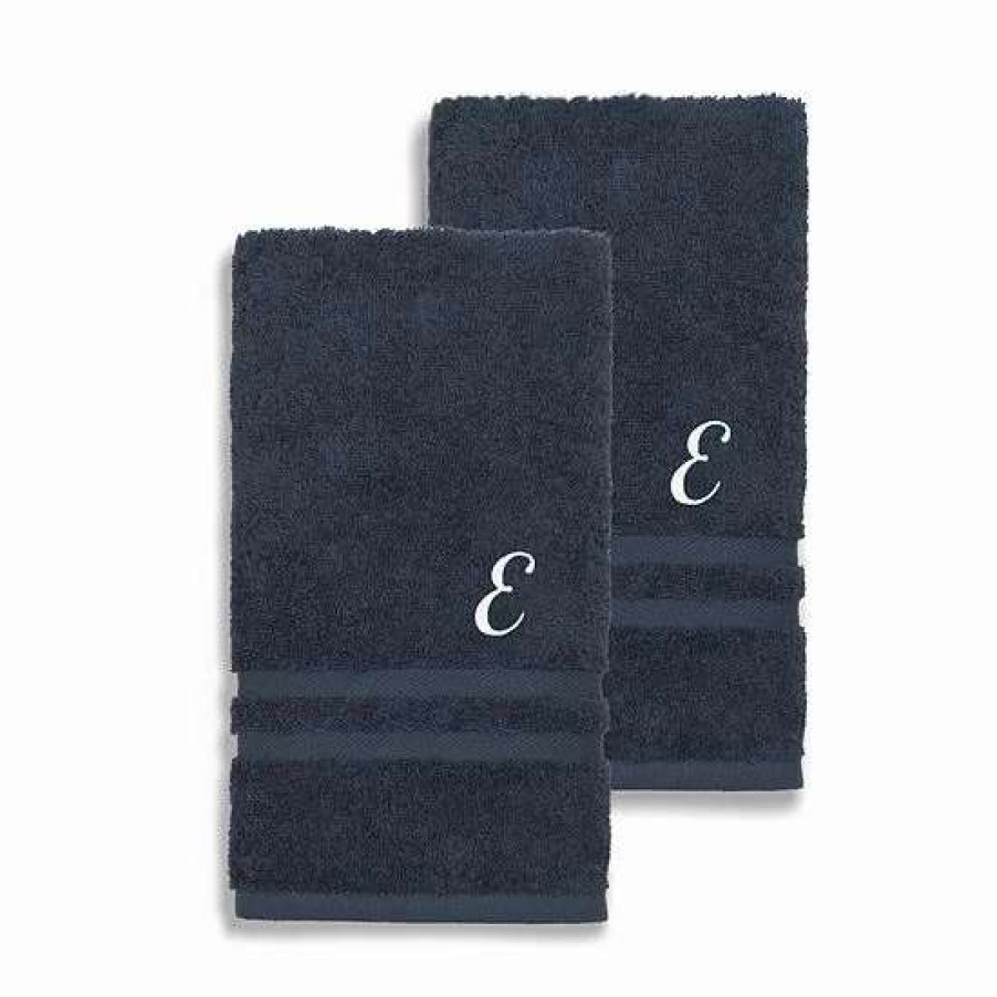 Bed & Bath * | Linum Home Textiles Turkish Cotton 2-Piece Personalized Denzi Hand Towel Set