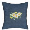 Home Decor * | Linum Home Textiles Daisy Denim Decorative Square Throw Pillow Cover