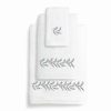 Bed & Bath * | Linum Home Textiles Autumn Leaves 3-Piece Bath Towel Set White Gray