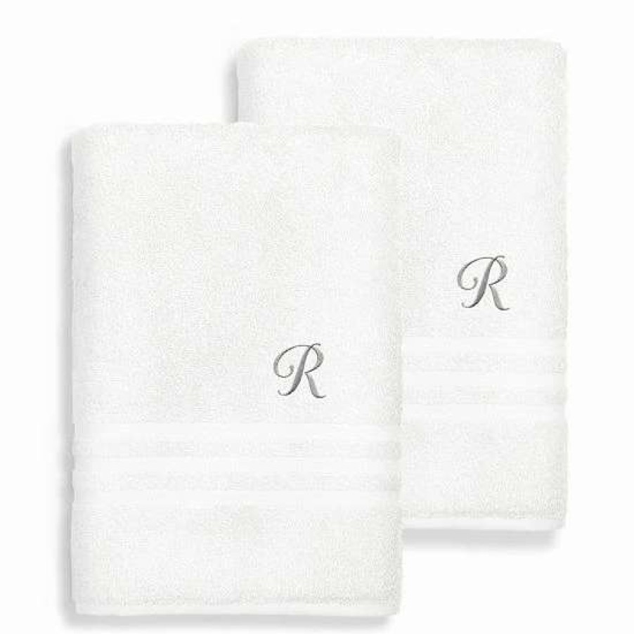 Bed & Bath * | Linum Home Textiles Turkish Cotton Denzi 2-Piece Personalized Bath Sheet Set