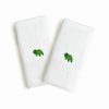 Bed & Bath * | Kids Linum Home Textiles Turtle Embroidered 2-Pack Hand Towels