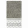 Bed & Bath * | Linum Home Textiles Turkish Cotton Aiden White Lace Embellished Bath Towel