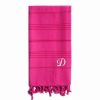 Bed & Bath * | Linum Home Textiles Turkish Cotton Summer Fun Personalized Pestemal Beach Towel