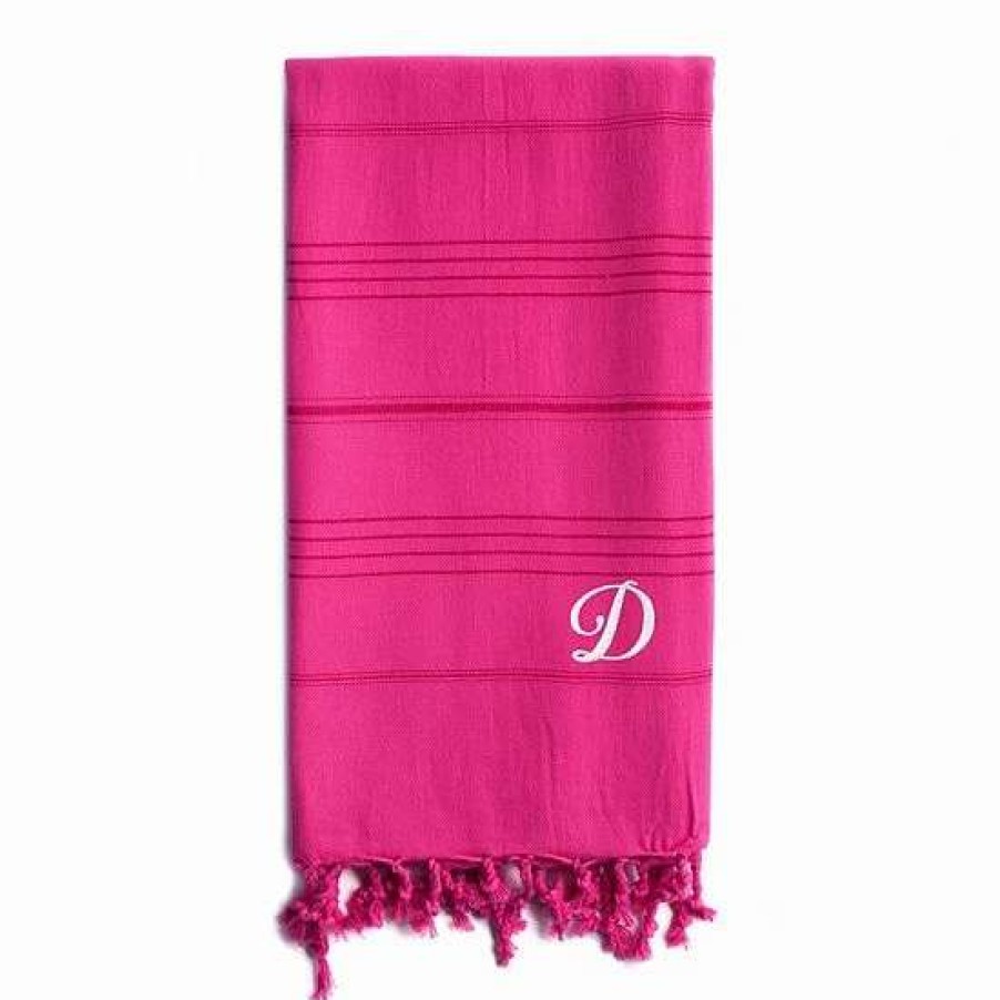 Bed & Bath * | Linum Home Textiles Turkish Cotton Summer Fun Personalized Pestemal Beach Towel