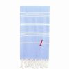 Bed & Bath * | Linum Home Textiles Turkish Cotton Lucky Personalized Pestemal Beach Towel