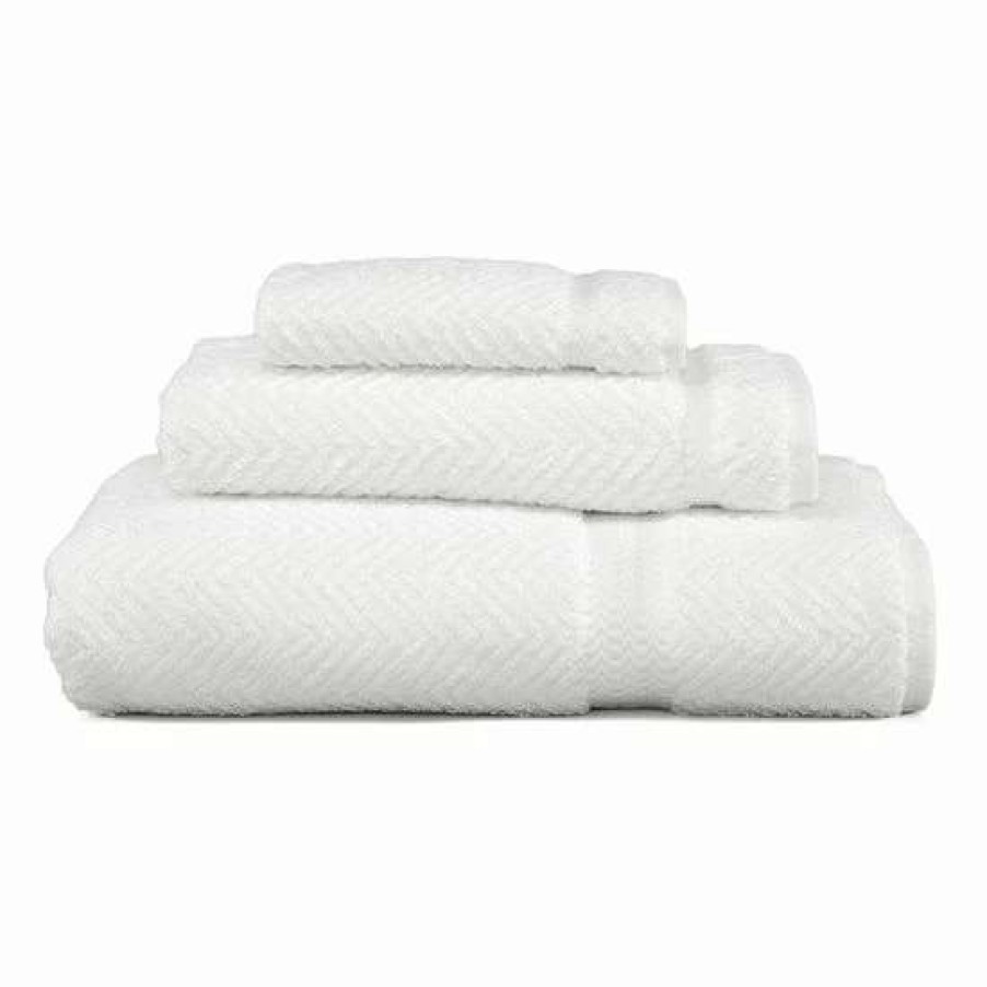 Bed & Bath * | Linum Home Textiles Herringbone 3-Pc. Bath Towel Set Gray