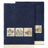 Bed & Bath * | Linum Home Textiles Turkish Cotton Belinda 2-Piece Embellished Bath Towel Set Cocoa