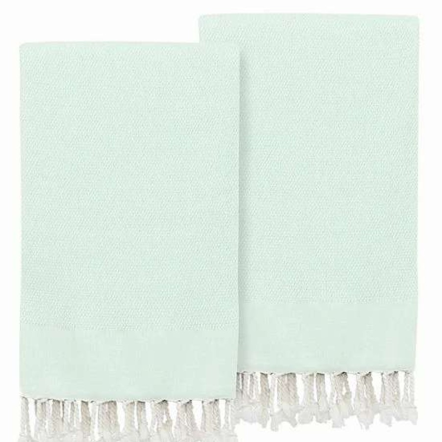 Bed & Bath * | Linum Home Textiles Turkish Cotton Fun In Paradise Pestemal 2-Pack Hand Towel Set Powder Pink