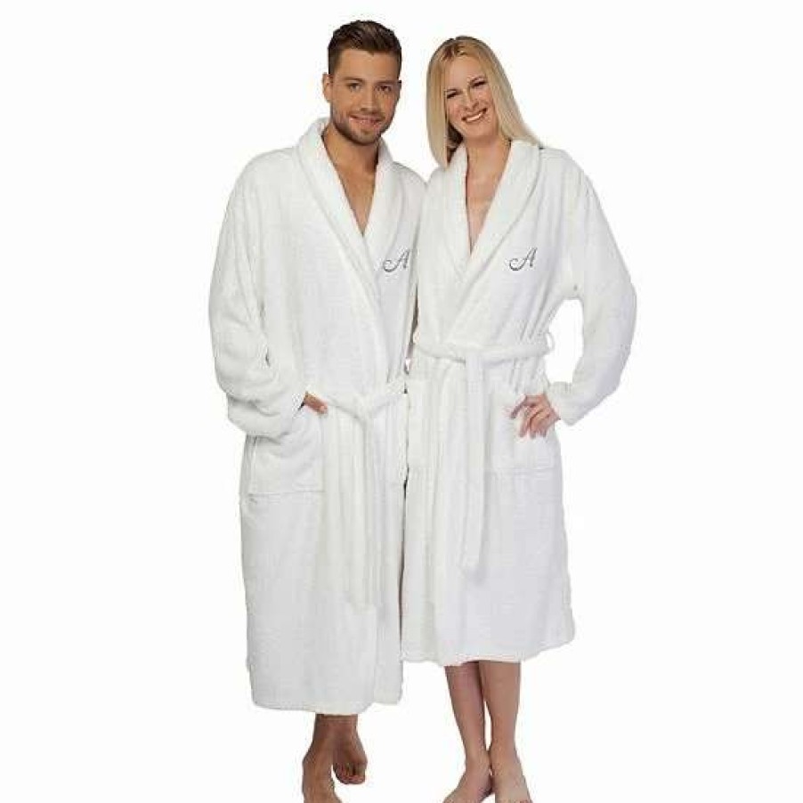 Bed & Bath * | Linum Home Textiles Turkish Cotton Personalized Unisex Terry Bathrobe