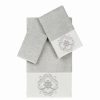 Bed & Bath * | Linum Home Textiles Turkish Cotton Alyssa 3-Piece Embellished Towel Set Latte