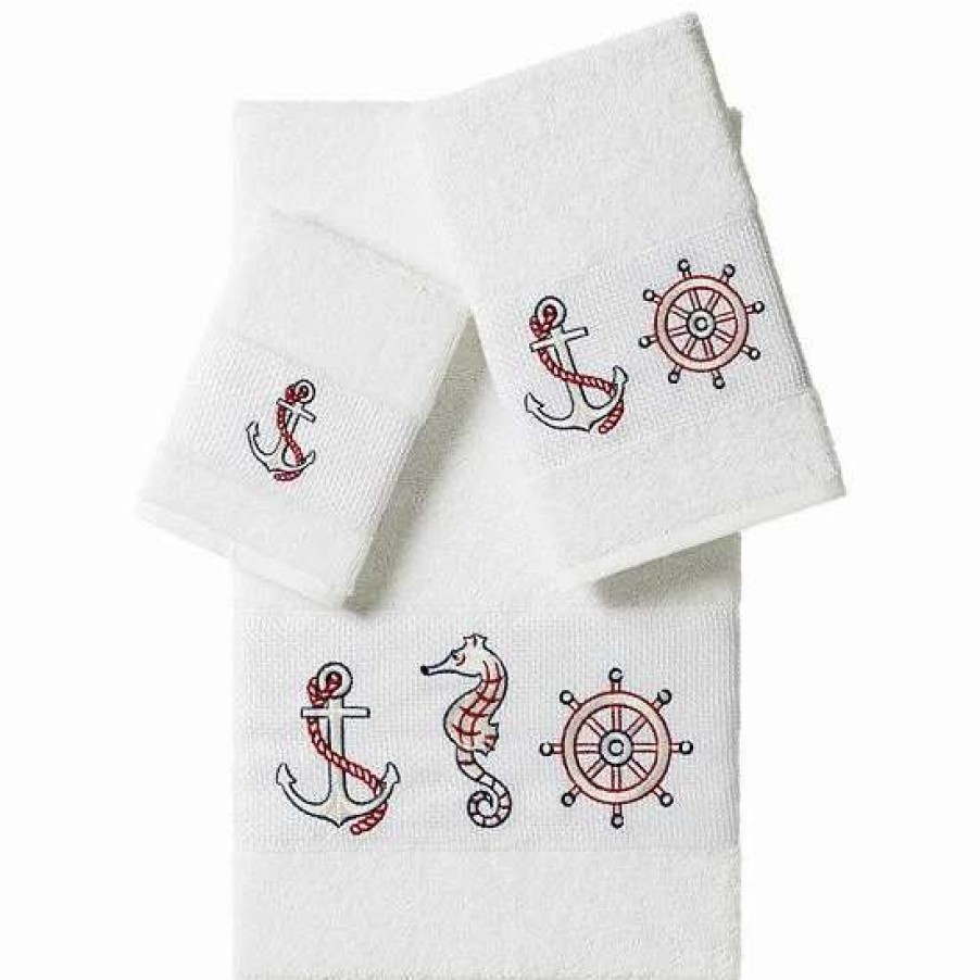 Bed & Bath * | Linum Home Textiles Turkish Cotton Easton 3-Piece Embellished Bath Towel Set Cream