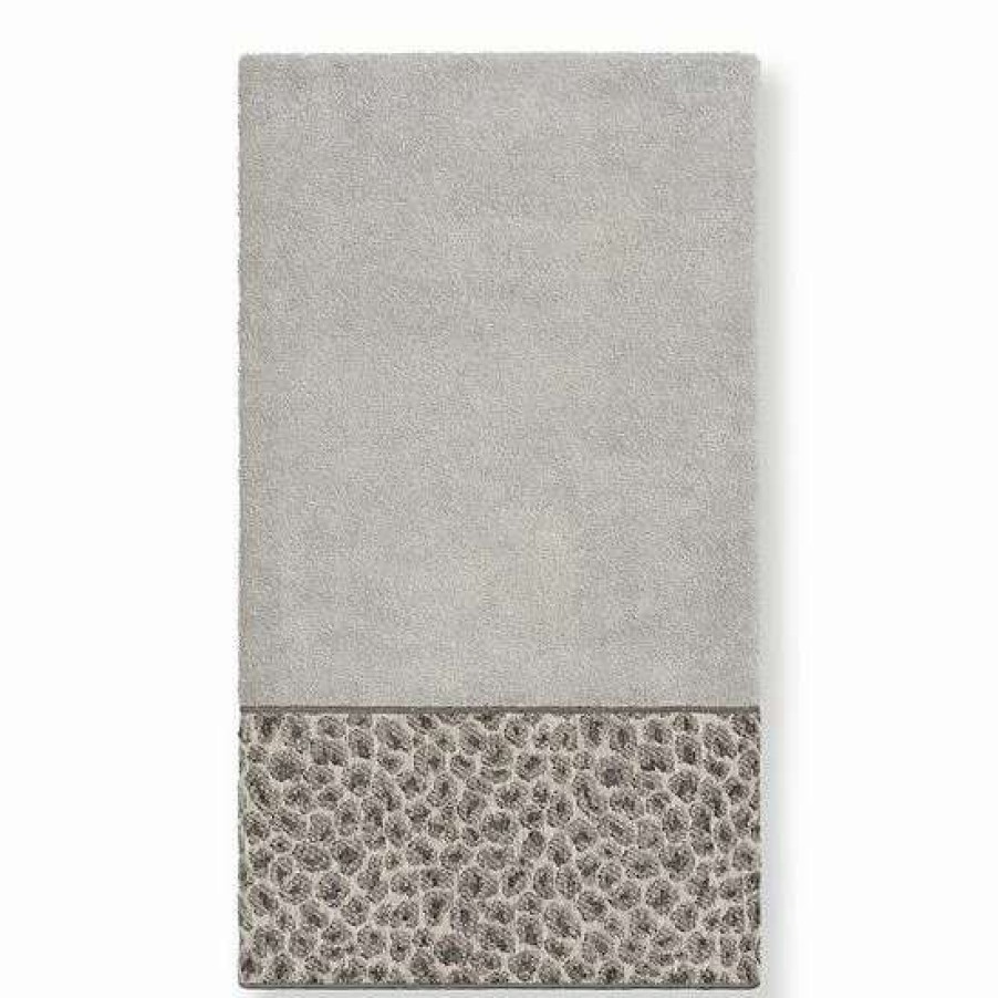 Bed & Bath * | Linum Home Textiles Turkish Cotton Spots Embellished Bath Towel Cream