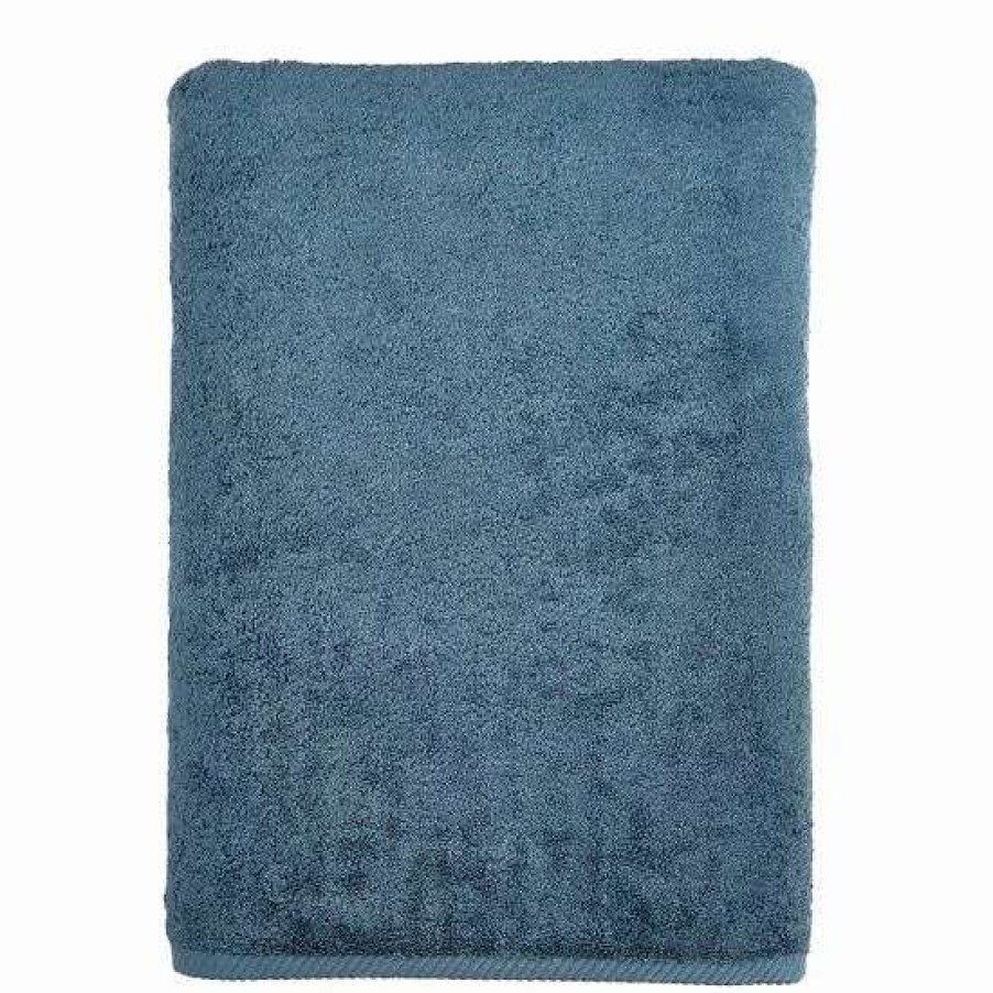 Bed & Bath * | Linum Home Textiles Soft Twist Bath Sheet Midnight Blue