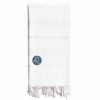 Bed & Bath * | Linum Home Textiles Turkish Cotton Summer Fun Horoscope Leo Pestemal Beach Towel White Leo