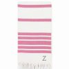 Bed & Bath * | Linum Home Textiles Turkish Cotton Herringbone Personalized Pestemal Beach Towel