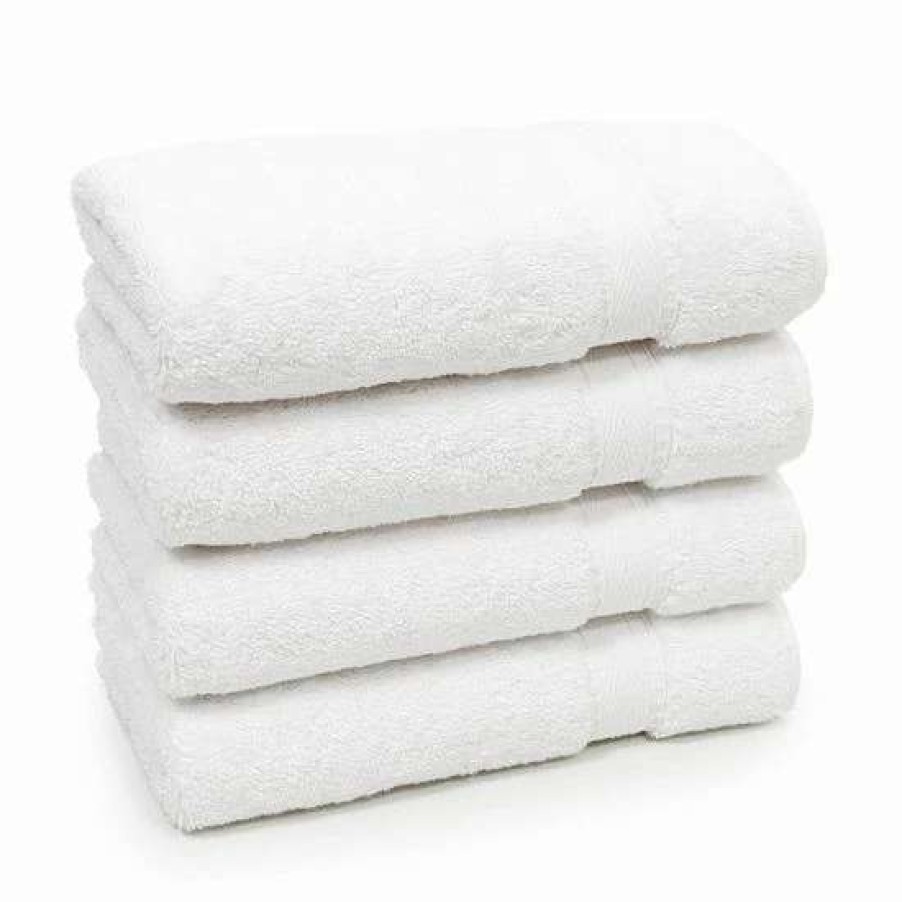 Bed & Bath * | Linum Home Textiles 4-Pack Turkish Cotton Sinemis Terry Hand Towel Set Beige