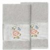 Bed & Bath * | Linum Home Textiles Turkish Cotton Rebecca 2-Pack Embellished Hand Towel Set Teal