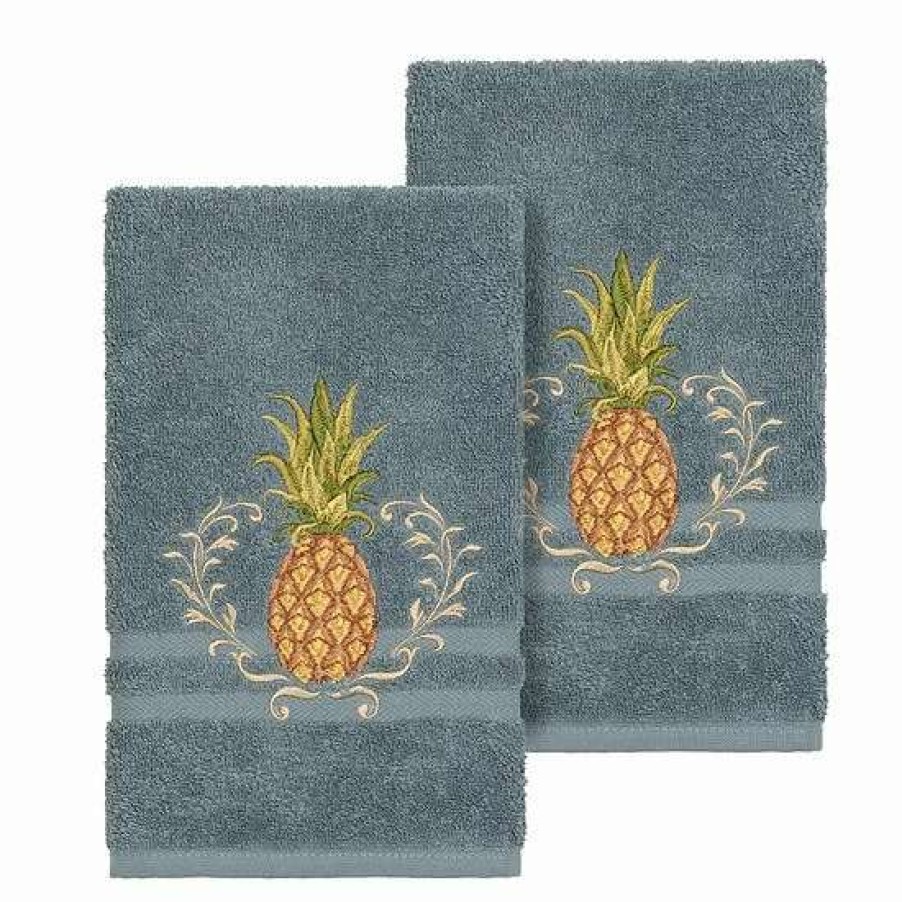 Bed & Bath * | Linum Home Textiles Turkish Cotton Welcome Embellished Hand Towel Set Latte