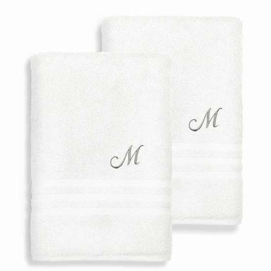 Bed & Bath * | Linum Home Textiles Turkish Cotton Denzi 2-Piece Personalized Bath Towel Set