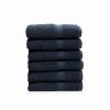 Bed & Bath * | Linum Home Textiles Turkish Cotton Sinemis Terry Washcloth Set Dark Gray