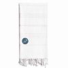 Bed & Bath * | Linum Home Textiles Turkish Cotton Summer Fun Horoscope Sagittarius Pestemal Beach Towel White Sagittarius