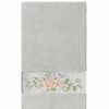 Bed & Bath * | Linum Home Textiles Turkish Cotton Rebecca Embellished Bath Towel White