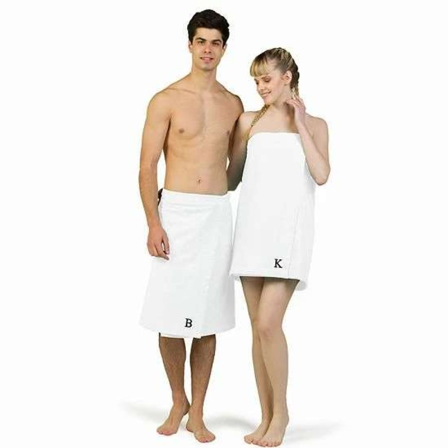 Bed & Bath * | Linum Home Textiles Turkish Cotton Personalized Men'S Terry Body Wrap