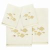 Bed & Bath * | Linum Home Textiles Turkish Cotton Figi 4-Piece Embellished Towel Set White