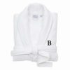 Clothing * | Linum Home Textiles Turkish Cotton Personalized Satin Piped Trim Waffle Terry White Bathrobe