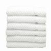 Bed & Bath * | Linum Home Textiles Herringbone 6-Pk. Washcloths White