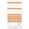 Bed & Bath * | Linum Home Textiles Turkish Cotton Herringbone Personalized Pestemal Beach Towel