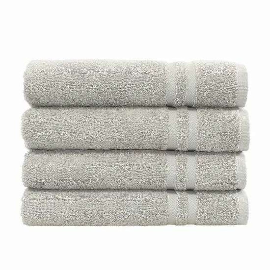 Bed & Bath * | Linum Home Textiles Denzi 4-Pack Hand Towels Gray