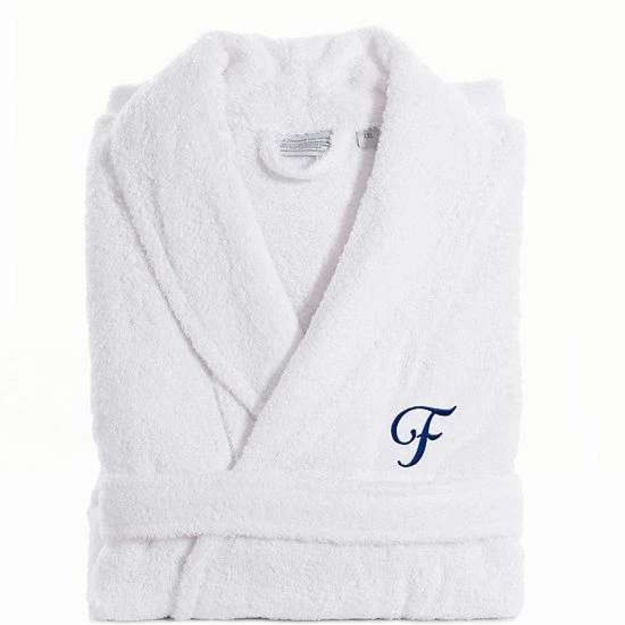 Bed & Bath * | Linum Home Textiles Turkish Cotton Personalized Unisex Terry Bathrobe