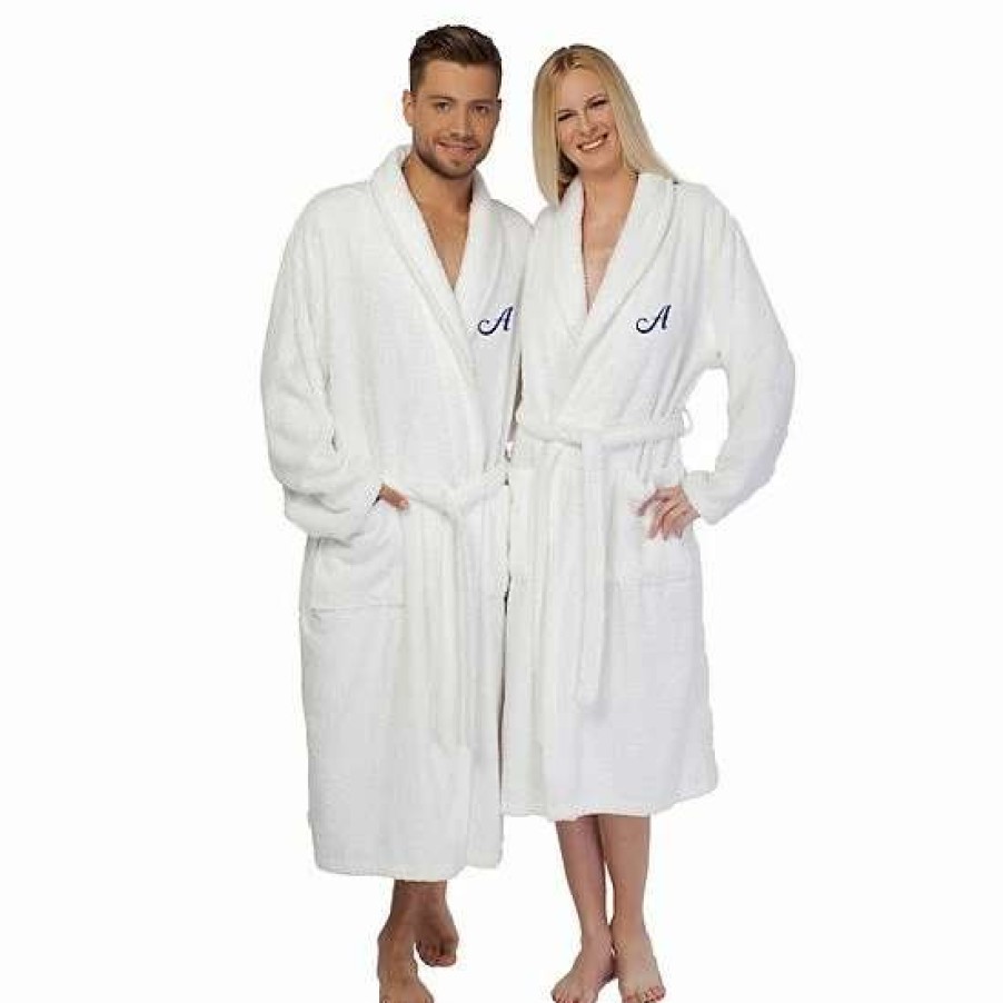 Bed & Bath * | Linum Home Textiles Turkish Cotton Personalized Unisex Terry Bathrobe