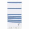 Bed & Bath * | Linum Home Textiles Turkish Cotton Herringbone Personalized Pestemal Beach Towel