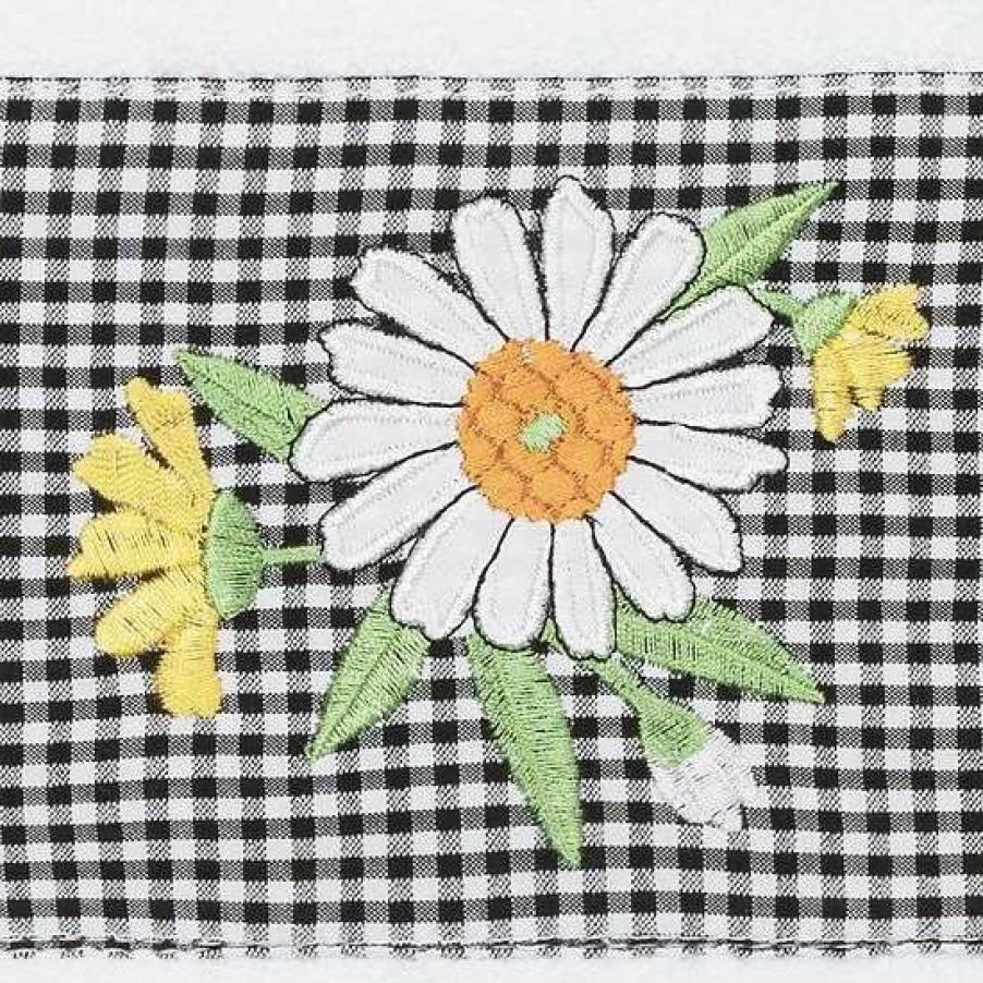 Bed & Bath * | Linum Home Textiles Turkish Cotton Daisy Embellished Hand Towel Teal