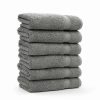 Bed & Bath * | Linum Home Textiles 6-Piece Turkish Cotton Sinemis Terry Hand Towel Set Beige