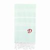 Bed & Bath * | Linum Home Textiles Turkish Cotton Lucky Personalized Pestemal Beach Towel