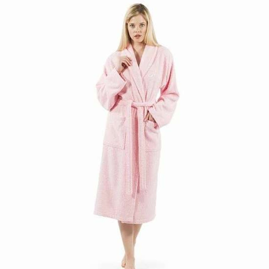 Bed & Bath * | Linum Home Textiles Turkish Cotton Personalized Terry Bathrobe