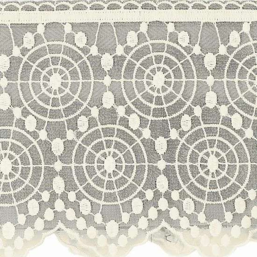 Bed & Bath * | Linum Home Textiles Turkish Cotton Arian 2-Piece Cream Lace Embellished Washcloth Set