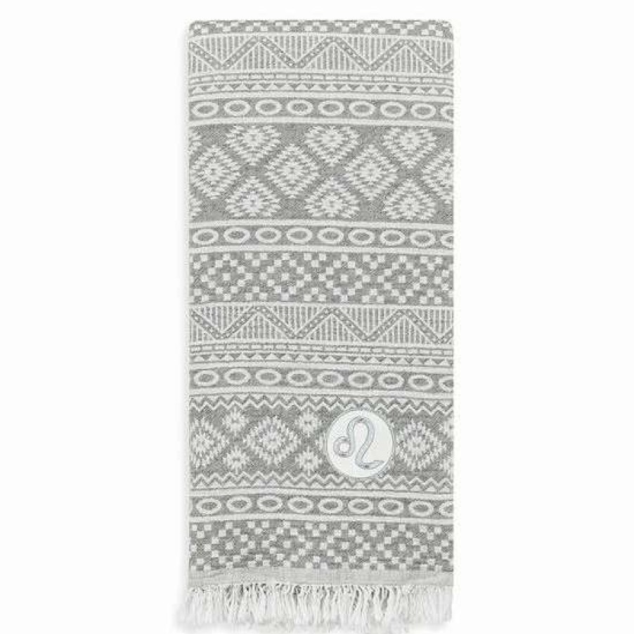 Bed & Bath * | Linum Home Textiles Turkish Cotton Sea Breeze Horoscope Leo Pestemal Beach Towel Pink Leo