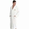 Clothing * | Linum Home Textiles "Mr." Terry Bathrobe White Gold