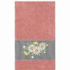 Bed & Bath * | Linum Home Textiles Turkish Cotton Daisy Embellished Bath Towel Tea Rose