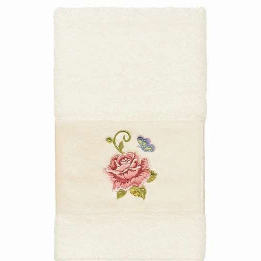 Bed & Bath * | Linum Home Textiles Turkish Cotton Rebecca Embellished Hand Towel Set Teal