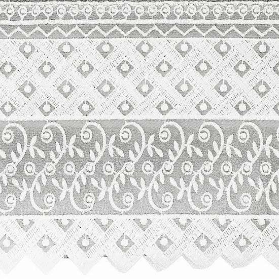 Bed & Bath * | Linum Home Textiles Turkish Cotton Aiden 2-Piece White Lace Embellished Bath Towel Set