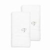 Bed & Bath * | Linum Home Textiles Turkish Cotton Denzi 2-Piece Personalized Hand Towel Set